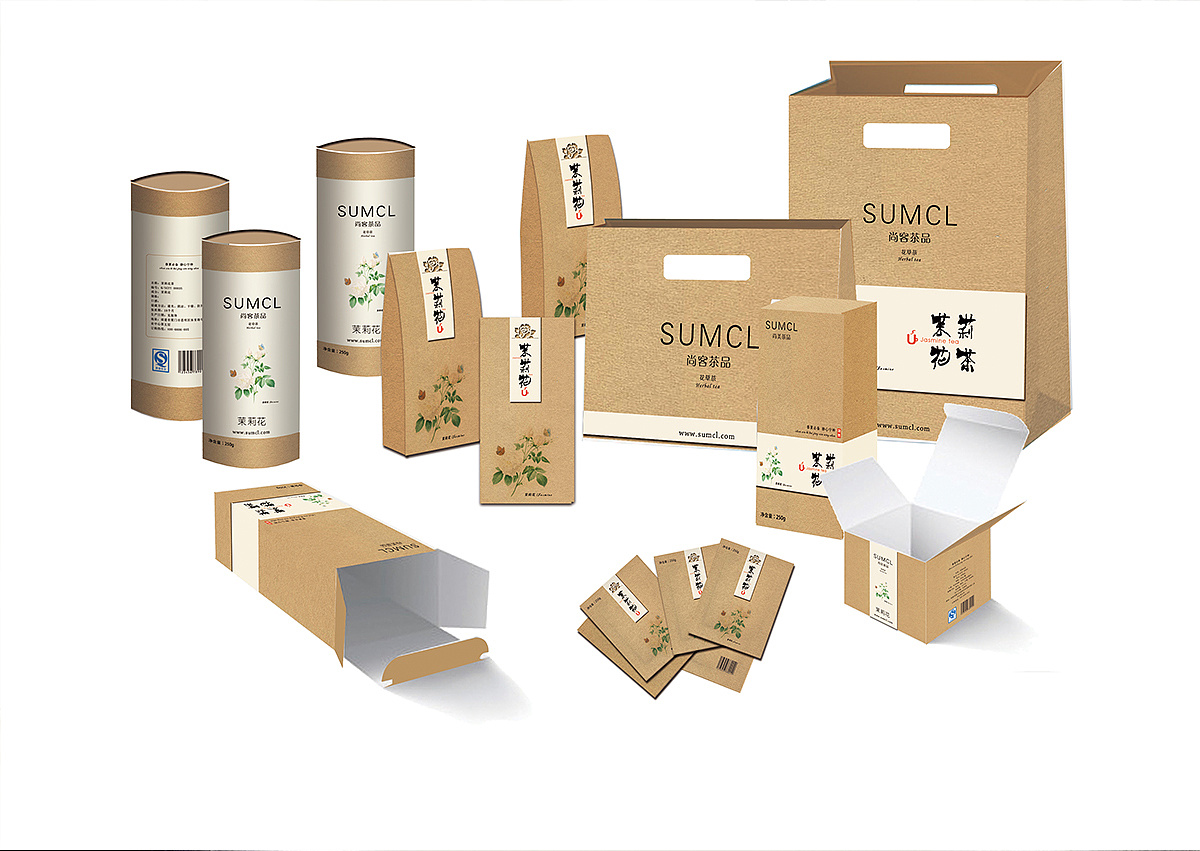 尚客茶品花茶包装设计